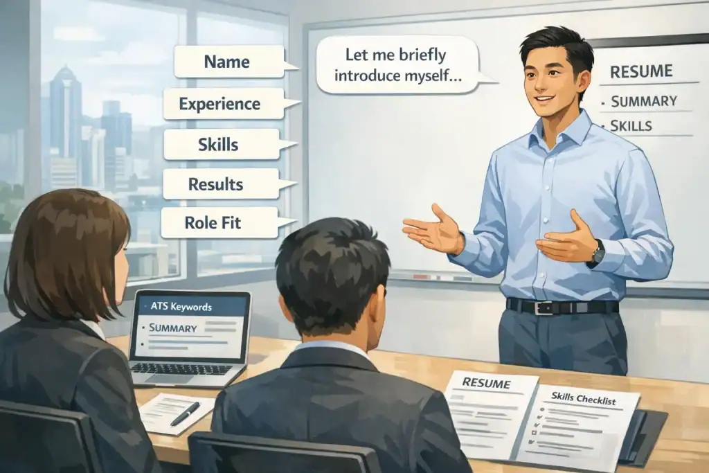 範本B:英文1分鐘自我介紹(短句+事實,香港最安全)