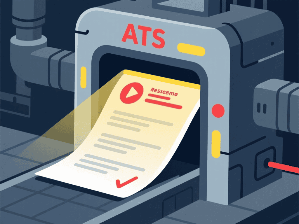 A resume document successfully passing through an automated ATS scanner.