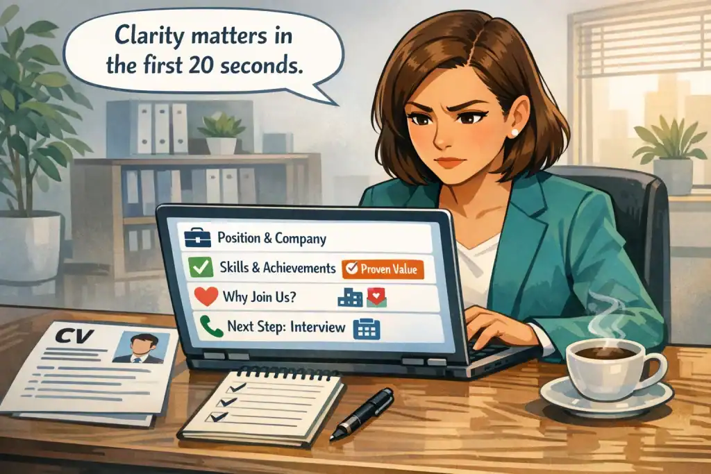 Lo que el reclutador quiere ver (en 20 segundos)