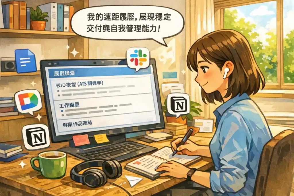 台灣遠端在家工作履歷寫法